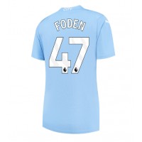 Dres Manchester City Phil Foden #47 Domaci za Žensko 2023-24 Kratak Rukav